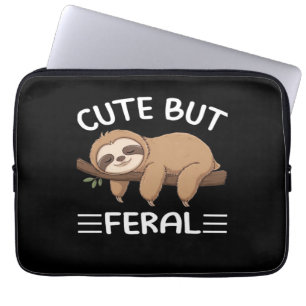 Capa Para Notebook cute mas feroz divertido preguiça para homens aman