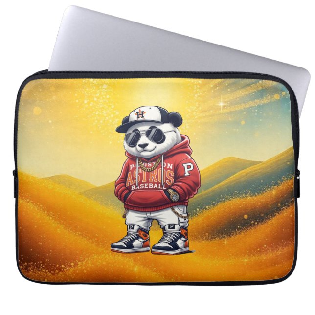Capa Para Notebook Cute Panda Fashion Style – Adorable Panda Outfit  (Frente)
