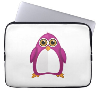 Capa Para Notebook Cute Red Violet Penguin Kawaii Cartoon Big Eyes