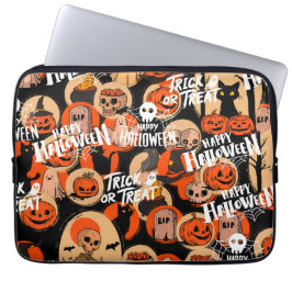 Capa Para Notebook Cute & Scary Halloween Spooky vibes