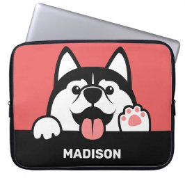 Capa Para Notebook Cute Siberian Husky — Bolsa de laptop