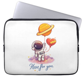 Capa Para Notebook Cute Space Love Illustration