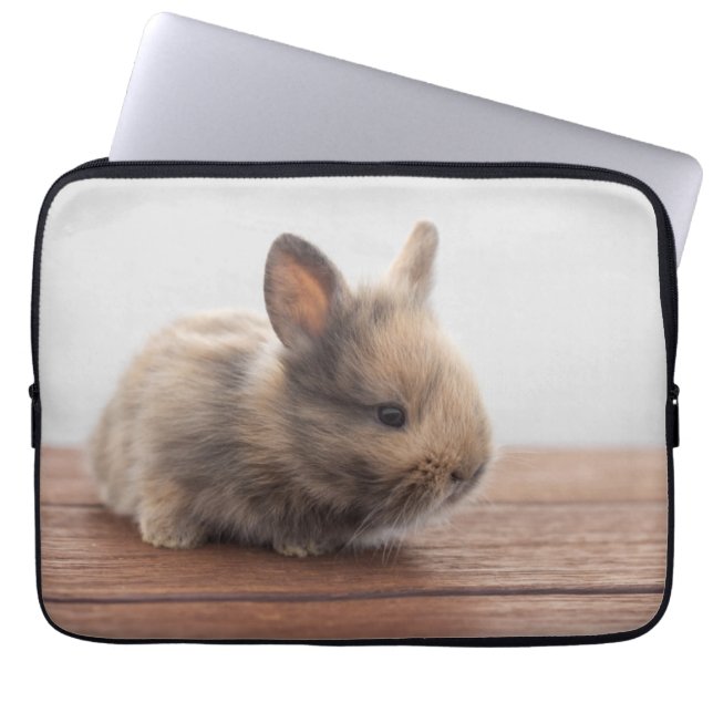 Capa Para Notebook Cutest Baby Animals | Tiny Baby Bunny (Frente)