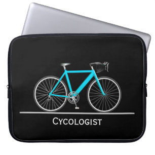 Capa Para Notebook Cycologist Aqua Bike em Preto