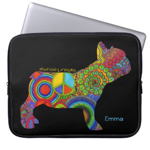 Capa Para Notebook Da "A bolsa de laptop do pop art do amor & dos
