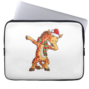 Capa Para Notebook Dabbing Giraffe Papais noeis T Camisa Crianças De