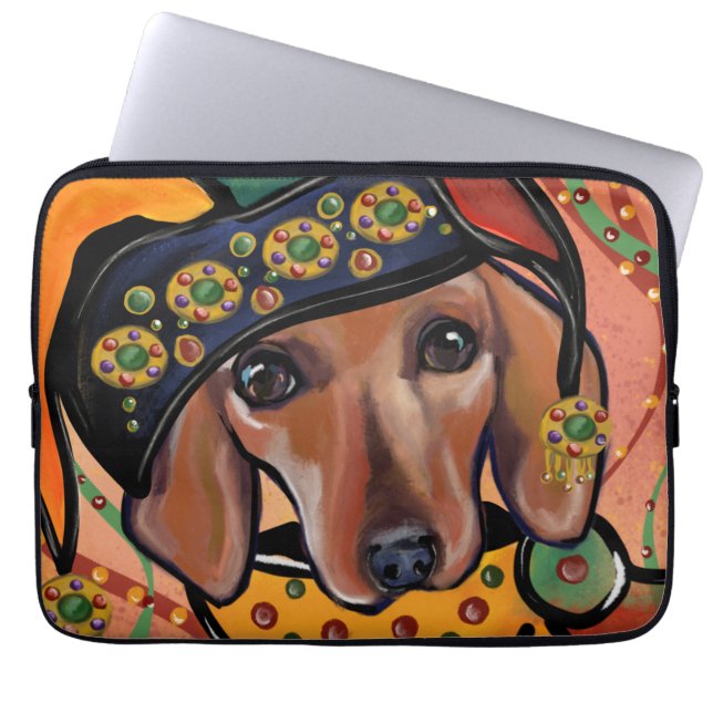 CAPA PARA NOTEBOOK DACHSHUND    (Frente)