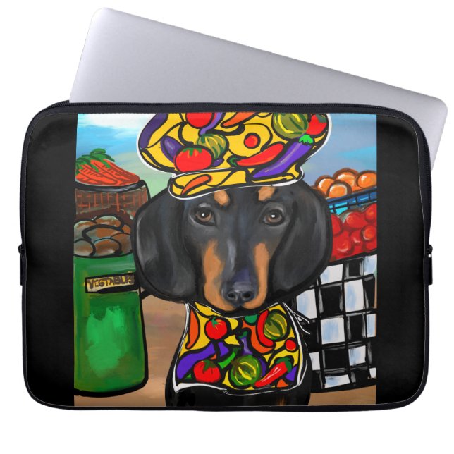 Capa Para Notebook Dachshund (Frente)