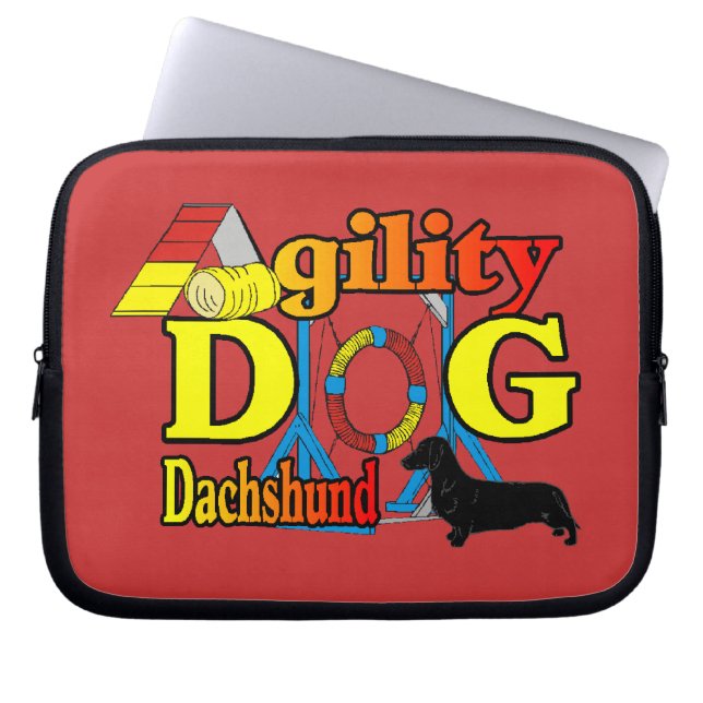 Capa Para Notebook Dachshund_Agilidade (Frente)