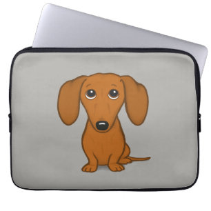 Capa Para Notebook Dachshund  Cachorro-Desenho