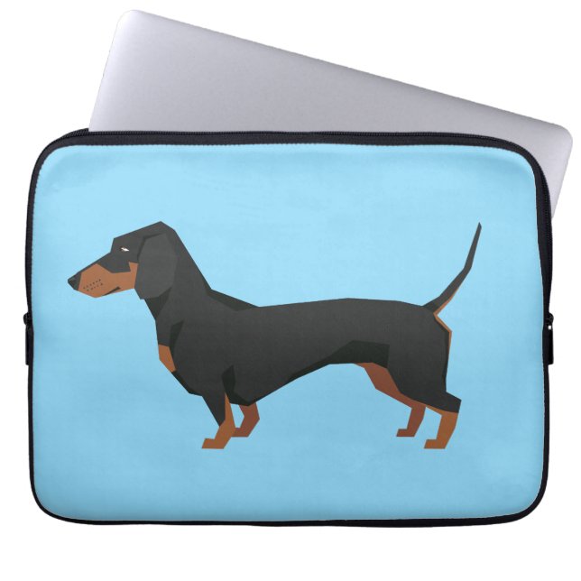 Capa Para Notebook Dachshund Luggage Tag (Frente)