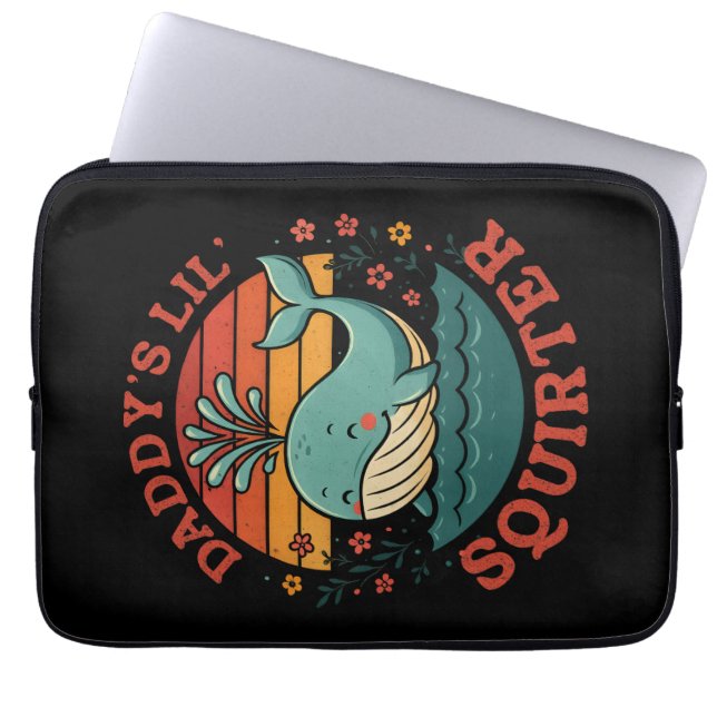 Capa Para Notebook Daddys Little Whale (Frente)