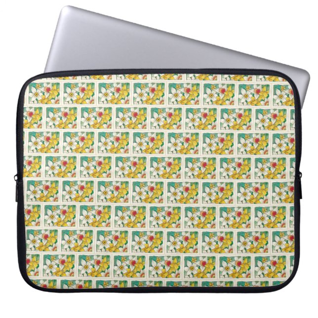Capa Para Notebook Daffodilos de jardim, tampa superior (Frente)