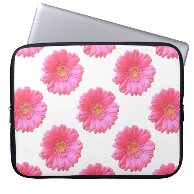 Capa Para Notebook Daisy gerbera rosa (Frente)