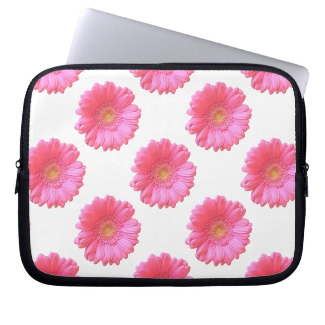 Capa Para Notebook Daisy gerbera rosa (Frente)