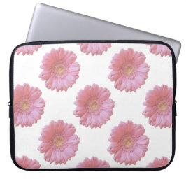 Capa Para Notebook Daisy gerbera rosa pálido