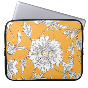 Capa Para Notebook Daisy Head: Linha Floral de Verão.