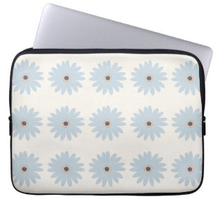 Capa Para Notebook Dália Azul Claro