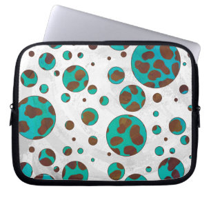 Capa Para Notebook Dalmaciano Brown e Teal Impressão