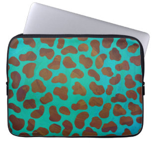 Capa Para Notebook Dalmaciano Brown e Teal Impressão