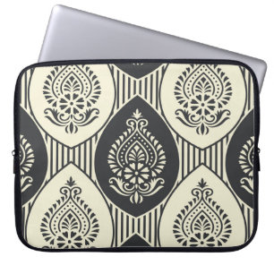 Capa Para Notebook Damasco asiático tradicional, padrão uniforme