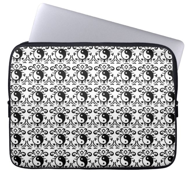 Capa Para Notebook Damasco de Yin Yang (Frente)