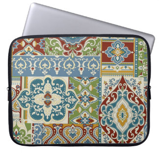 Capa Para Notebook Damask Patchwork: Colorful Turkey Vintage.