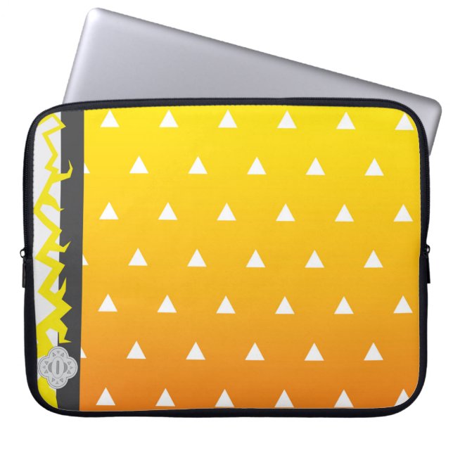 Capa Para Notebook Damon Slayer Kimetsu no Yaiba Zenitsu Laptop (Frente)