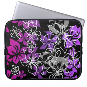Capa Para Notebook Dançando Hibiscus Havaiano Neoprene Wetcase