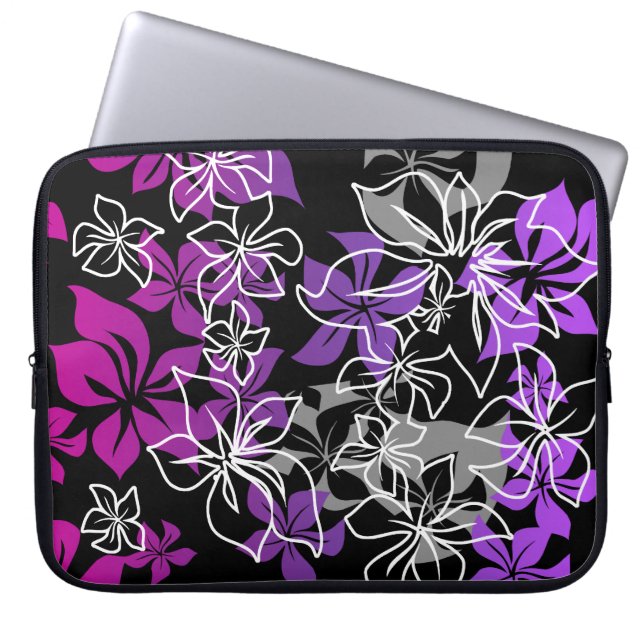 Capa Para Notebook Dançando Hibiscus Havaiano Neoprene Wetcase (Frente)