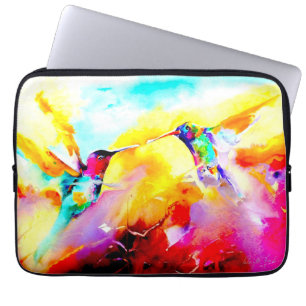 Capa Para Notebook "Dançando impressão do colibri na cor"