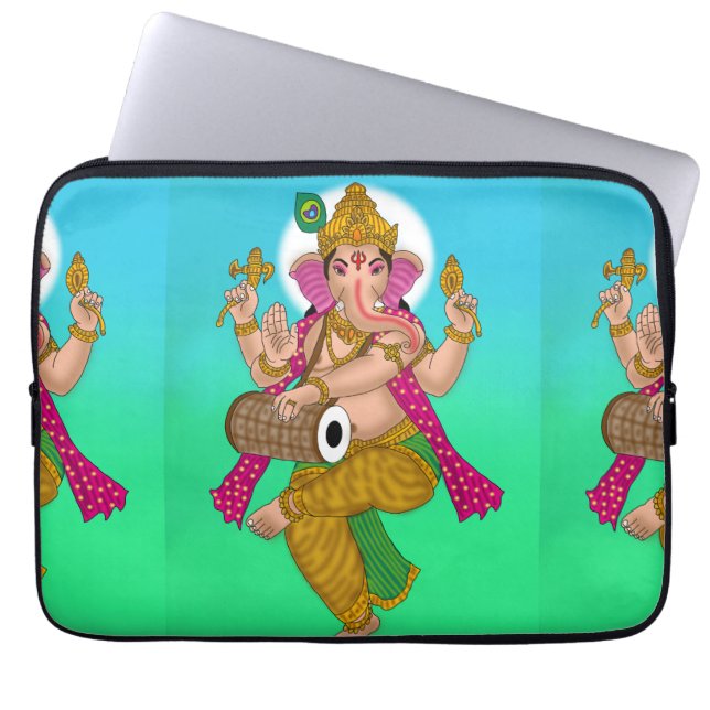 Capa Para Notebook Dancing Ganesha Laptop Cover (Frente)