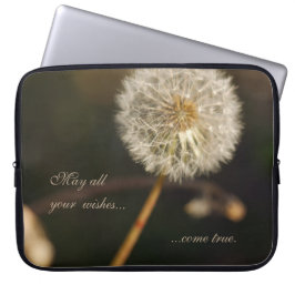 Capa Para Notebook Dandelion Seed Head em tons castanhos