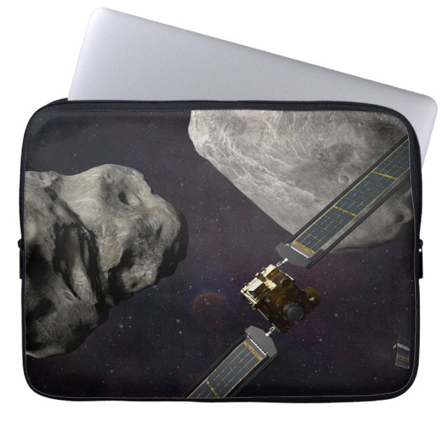 Capa Para Notebook Dart Spacecraft E Liciacube Antes Do Impacto (Frente)