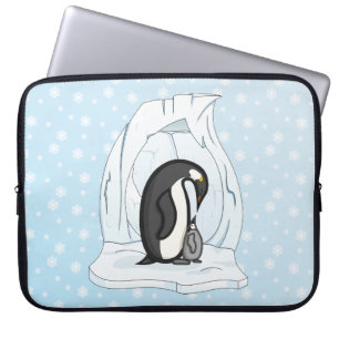 Capa Para Notebook Davin e Annie, a Bolsa de laptop dos Pinguins