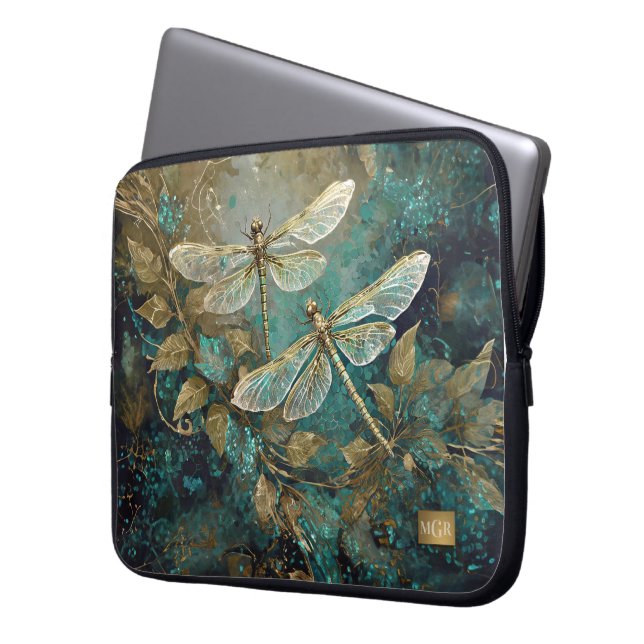Capa Para Notebook Dazzling  Dancing Dragonflies, Gossamer Wings (Frente Esquerda)