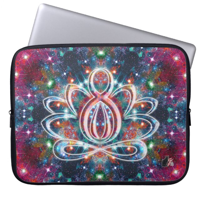 Capa Para Notebook Dazzling Zen Lotus (Frente)