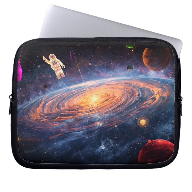 Capa Para Notebook Dê a Eles um Homem Espacial em Sua Própria Bolsa d (Frente)