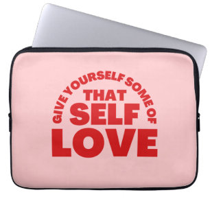Capa Para Notebook Dê a si mesmo uma inspiração de amor próprio
