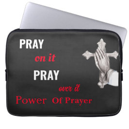 Capa Para Notebook "Dê poder à sua tecnologia com proteção divina -