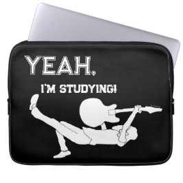 Capa Para Notebook De volta à Escola Rocker "Sim, estou estudando"