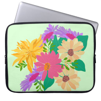 Capa Para Notebook Deanna Day iPad Eletrônicos Bag Floral Seafoam