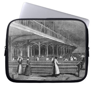Capa Para Notebook Decano Moinho - a sala de duplicação, 1851 (lith
