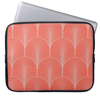 Capa Para Notebook Deco de arte de cinza vermelha, papel de parede de