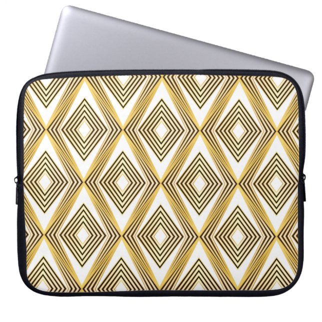 Capa Para Notebook Deco de Arte Geométrica de Fundo abstrato (Frente)