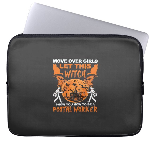 Capa Para Notebook Deem Lugar Garotas Deixem Trabalhador Postal Bruxa (Frente)