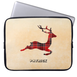 Capa Para Notebook Deer de Xadrez monograma