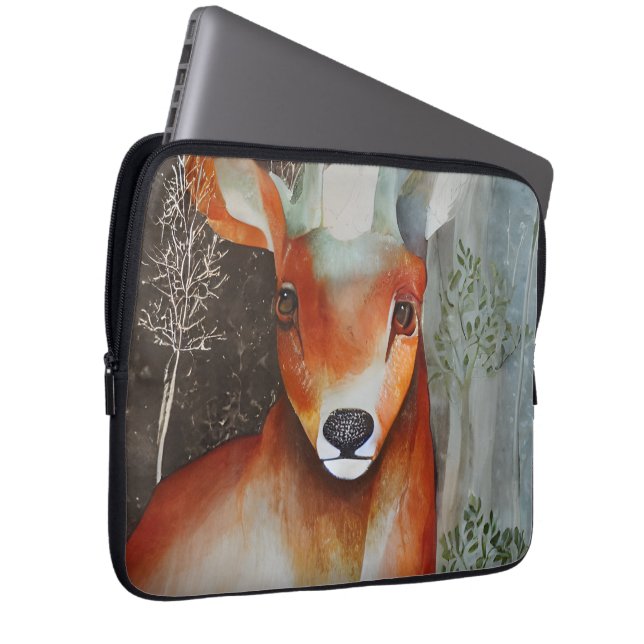 Capa Para Notebook Deer Mixed Media (Frente Esquerda)