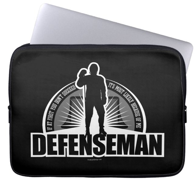 Capa Para Notebook Defensor de Hockey (Frente)