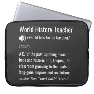 Capa Para Notebook Definição de Professor de História Mundial